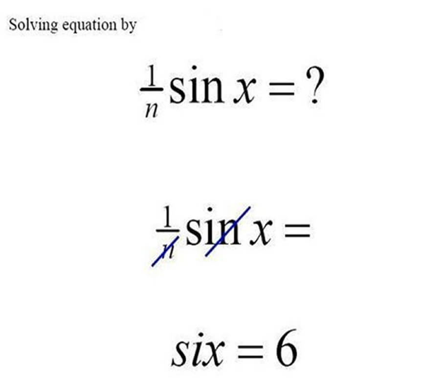 Funny Exam Answers-equation