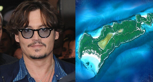 Most Expensive Private Islands Owned By Celebrities- Johnny Depp