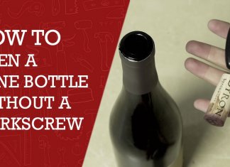 How To Open A Wine Bottle Without A Corkscrew