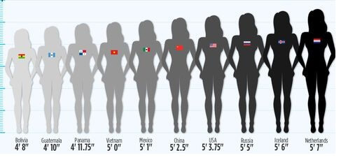 average height for women