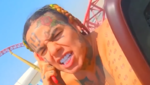 6ix9ine on rollercoaster